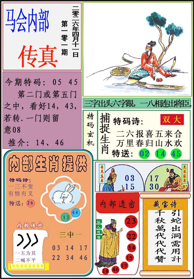 101期马会内部传真[图]