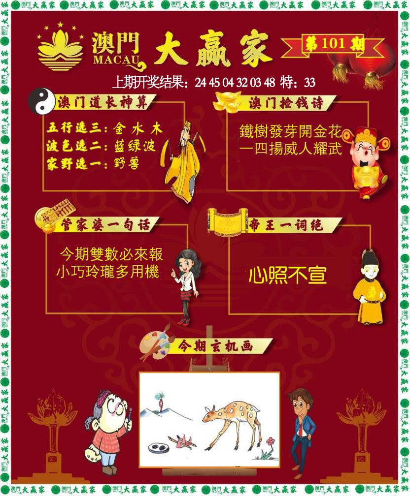 101期大赢家[图]